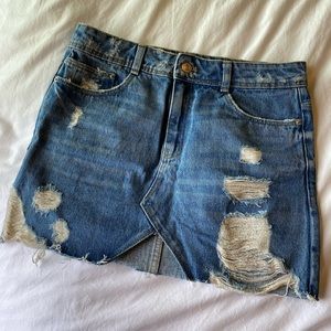 Zara Denim Mini Skirt